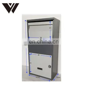 Home Outdoor Package Stainless Steel Metal Large Smart Parcel Delivery Drop Post Mail Letter Box thumbnail-2