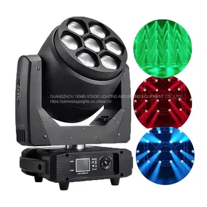 High Quality 7pcs 40W RGBW DMX512 Moving Head 4 IN 1 Bee Eye Moving Head Dyeing Light For DJ Disco Stage Light thumbnail-2
