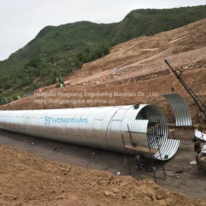 Steel Corrugated Pipe Assemble Large Diameter Metal Culvert Pipe Manufacturer thumbnail-1