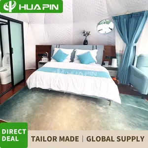 Waterproof Luxury 6m 7m 8m Glamping House Tent Geodesic Dome thumbnail-5
