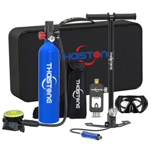 1L Mini Scuba Diving Dive Air Tank OEM Logo Dive Gears With High Pressure Pump thumbnail-1
