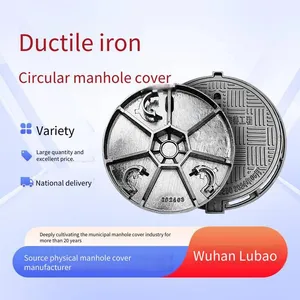 Lubao Ductile Iron 700*900 Snap Ring Manhole Cover Manufacturer, Five - Proof Heavy - Duty Municipal Anti - Fall Fire Hydrant Manhole thumbnail-1