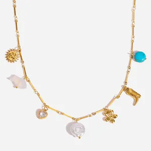 Custom Stainless Steel Necklace With 0.5 Micron TiN Layer For Sea Water Resistance thumbnail-4