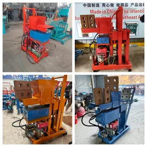 Eco-Friendly Diesel Hydraulic Hollow Block Making Machine - Small Scale Red Clay Brick Production Line thumbnail-3
