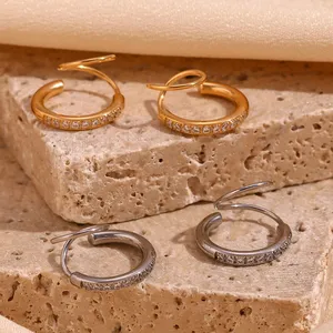 304 Stainless Steel Earrings Hypoallergenic Lead-Free Nickel-Free Factory Direct Wholesale Supplier Bulk Order thumbnail-1