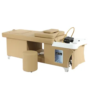 Direct Factory Professional Shampoo Bed - 12V DC Motor Massage, Ergonomic Design, 360° Rotating Tray for Hair Salon thumbnail-3