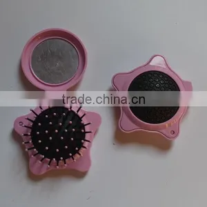 Comb With Mirror 2 in 1 Comb Set,plastic Comb In Mini Pocket Size, Ideal for Traveling Use Portable Hair Plastic Comb thumbnail-3