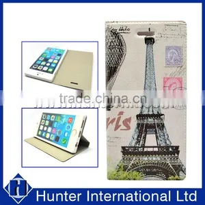 Retro Tower Pattern Book Case For IPhone6S thumbnail-1