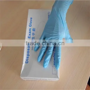 Ce Approved Blue Examination Disposable Nitrile Glove/disposable Powder Free Nitrile Gloves thumbnail-2