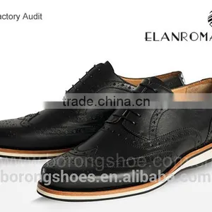 Men British Style Brogue Casual Shoe for Men Fashion Leather Casual Shoes thumbnail-2
