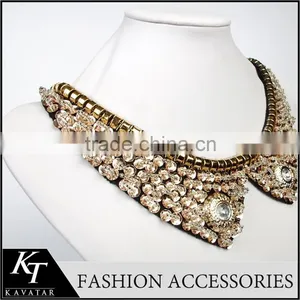 Handmade Crystal Bead Collar Patterns/Collar For Garment Accessory thumbnail-3