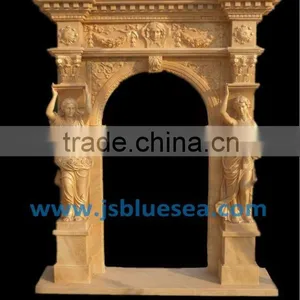 Red Natural Marble Main Door Frame thumbnail-1