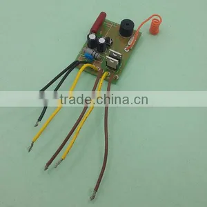 100-240V RF Light Remote Ceiling Fan Speed Control With Retangular Receiver thumbnail-6