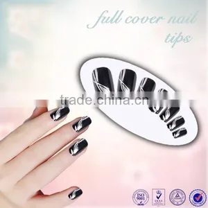Beautdy Product Flower Design Color ABS Artificial Nail Tips Full Cover Color Christmas False Fingernail Art Tips Quality Choice thumbnail-5
