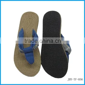 Rope Shape of Sole With Tubular Fabric Strap Flip Flop thumbnail-1
