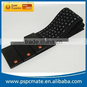 Computer 105keys Waterproof Foldable Silicon Wireless Bluetooth Keyboard thumbnail-2