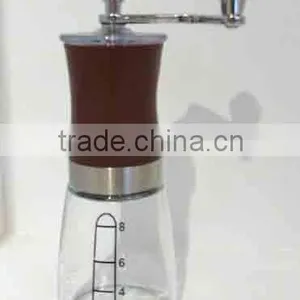 Mini Ceramic Core Manual Coffee Grinder Glass Material thumbnail-1
