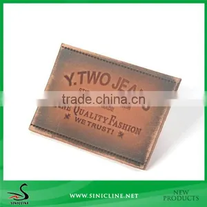 Sinicline PU Leather Patches With Debossed Logo Design thumbnail-1