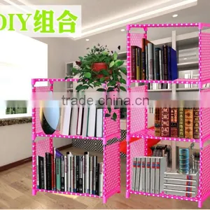 New Design Easy Assemble Cheap Price Iron Bookshelf thumbnail-1