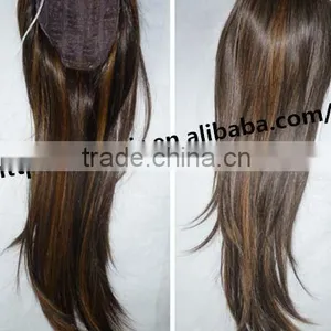 Hot Sale Beautiful Women Clip in Tails 100% Japanese Synthetic Pony Tails Virgin Hair Tail Hair Piece thumbnail-1