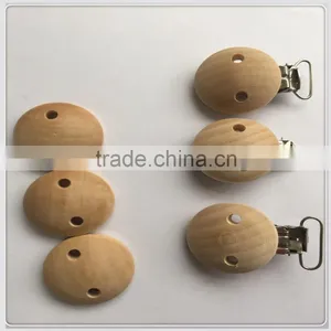 OEM Baby Wood Bead Pacifier Clips thumbnail-1