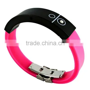 Smart Fitness Silicone Bluetooth Bracelet Vibrating With Long Standby WT-16 thumbnail-1
