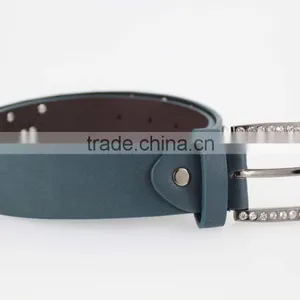 Women's Fashion Rhinestone Studded 35Mm pu Leather Jeans Belt With Shiny Rhinestone Accessories thumbnail-3