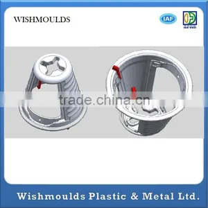 OEM POM Plastic Funnel Overmold Stainless Steel Funnel for Juicer thumbnail-4