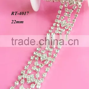 Wholesale Rhinestone Trim for Bridal Sash Wedding Sash Wedding Belt (RT-4017) thumbnail-1