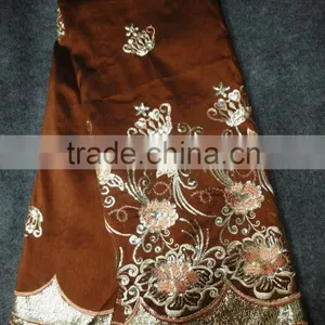 Charming Fashion Design African Embroidery George Lace Fabrics for Wedding thumbnail-1