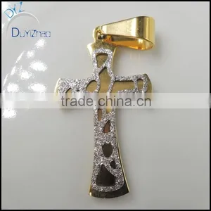 Fashion Bling Bling Cross Pendent for Stainless Steel thumbnail-2