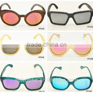 Wholesale New Style 2016 Vintage UV400 Mirror Lens Design Bamboo Wooden Polarized Sunglasses Sun Shade Glasses Supplier's Choice thumbnail-1