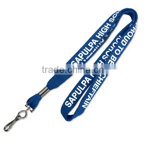 White Print Logo With Swivel Hook Lanyard for Cheap thumbnail-1