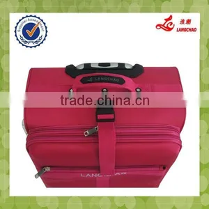 High Quality Universal Wheels New Design Carry-on Luggage Pink Nylon Luggage Set thumbnail-2