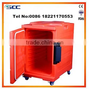 Meal Delivery Cart With Wheels Hot Food Trolley Insulated Cabinet Quality Choice thumbnail-1