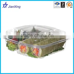 Custom Blister Plastic Transparent Sushi Tray With Lid thumbnail-3