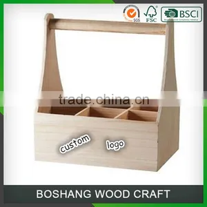 Drinks Bottle Wooden Vintage Handle Storage Crate thumbnail-2