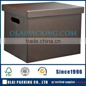 Hot Sale 2015 Delicate Large Capacity Hamper Box With Handle Brown thumbnail-1
