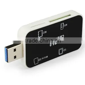 USB 3.0 SD,TF,Micro SD,MS,M2 All In One Card Reader Writer thumbnail-2