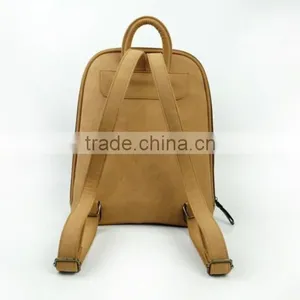 Uique Design Ladies Durable Khaki pu Leather Backpack With Chinese Style Pattern thumbnail-4