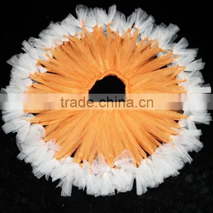 Orange Print Pettiskirts With Headbands thumbnail-1