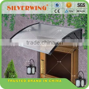Hot Sale Popular Outdoor Door Window Plastic Polycarbonate Hollow French Style Awnings thumbnail-1