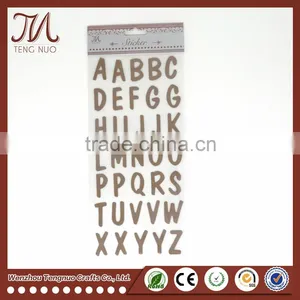 Custom DIY Cardboard Alphabet Sticker, Gold&Sliver Foil Stickers thumbnail-4