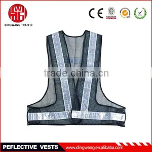 V Style Dark Blue Reflective Vest thumbnail-1