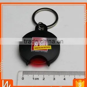 Custom Plastic Shopping Cart Coin Keychain With Custom Logo thumbnail-3