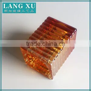 Square Color Glass Candle Holder thumbnail-2