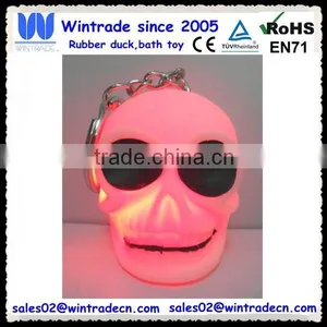 New Halloween Skull Head Flashing Keychain thumbnail-4