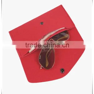 New Design High Quality Custom Button Felt Mobile Phone Pouch thumbnail-4
