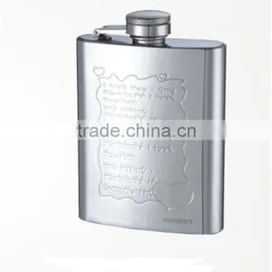 Antique Embossed Hip Flask/ Jameson Hip Flask/ Luxury Mini Flask thumbnail-1
