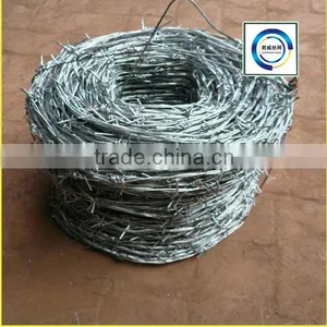 High Tensile Galvanized Barbed Wire , Barbed Wire Price Per Roll thumbnail-1